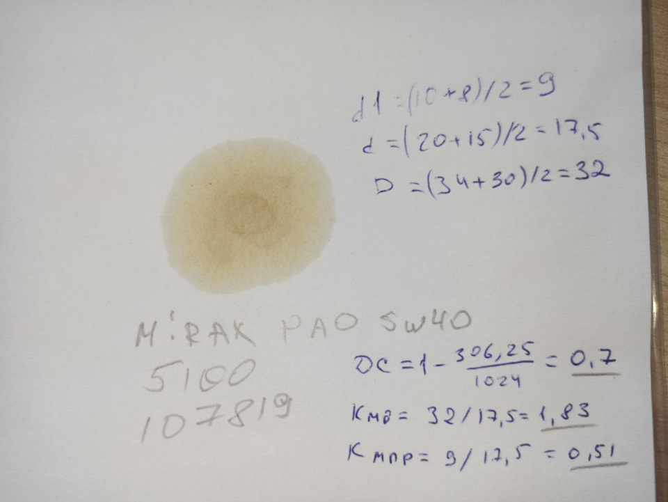 Сам тест, замеры и расчёты