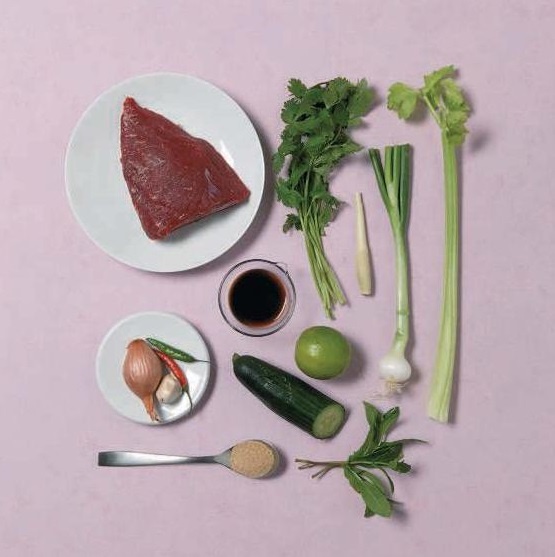 Тайский салат с говядиной. 