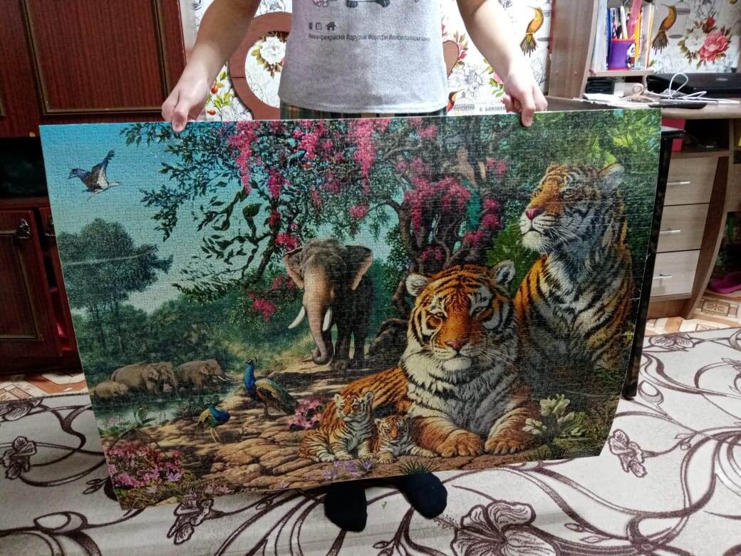 Фото автора. Собирали полтора месяца. 2000 деталей.