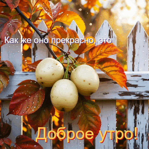 Как  же оно  прекрасно, это доброе утро