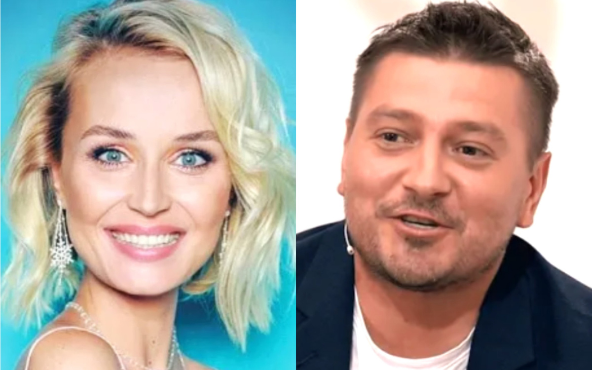 на фото Полина Гагарина и Петр Кислов 