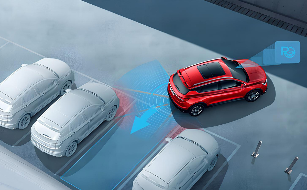 Geely Coolray автоматическая парковка