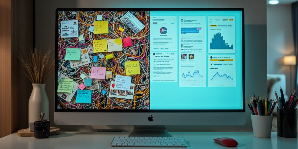 Пример визуального сравнения старого и нового подхода в создании контент-завода
