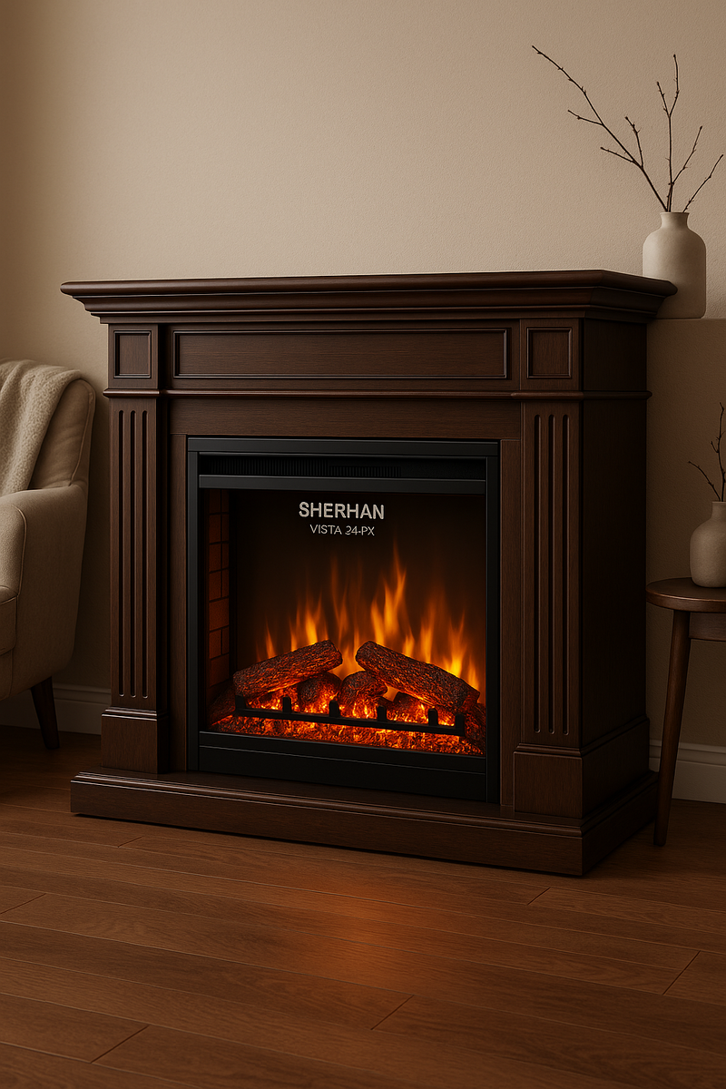    Электрические камины как центр уютного интерьера: выберите стиль и комфорт с Sherhan Vista 34 FX Kamin