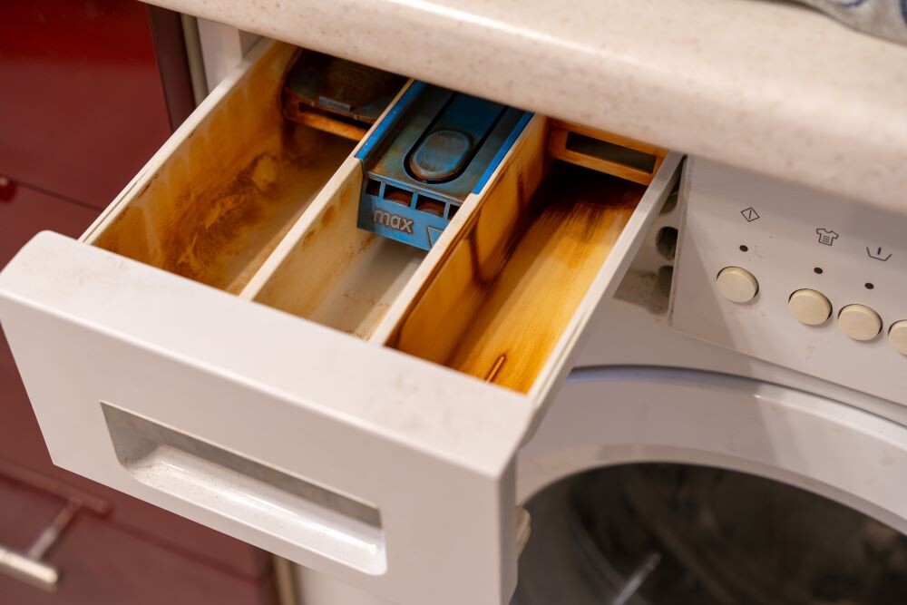 Желтый налет в стиральной машине 