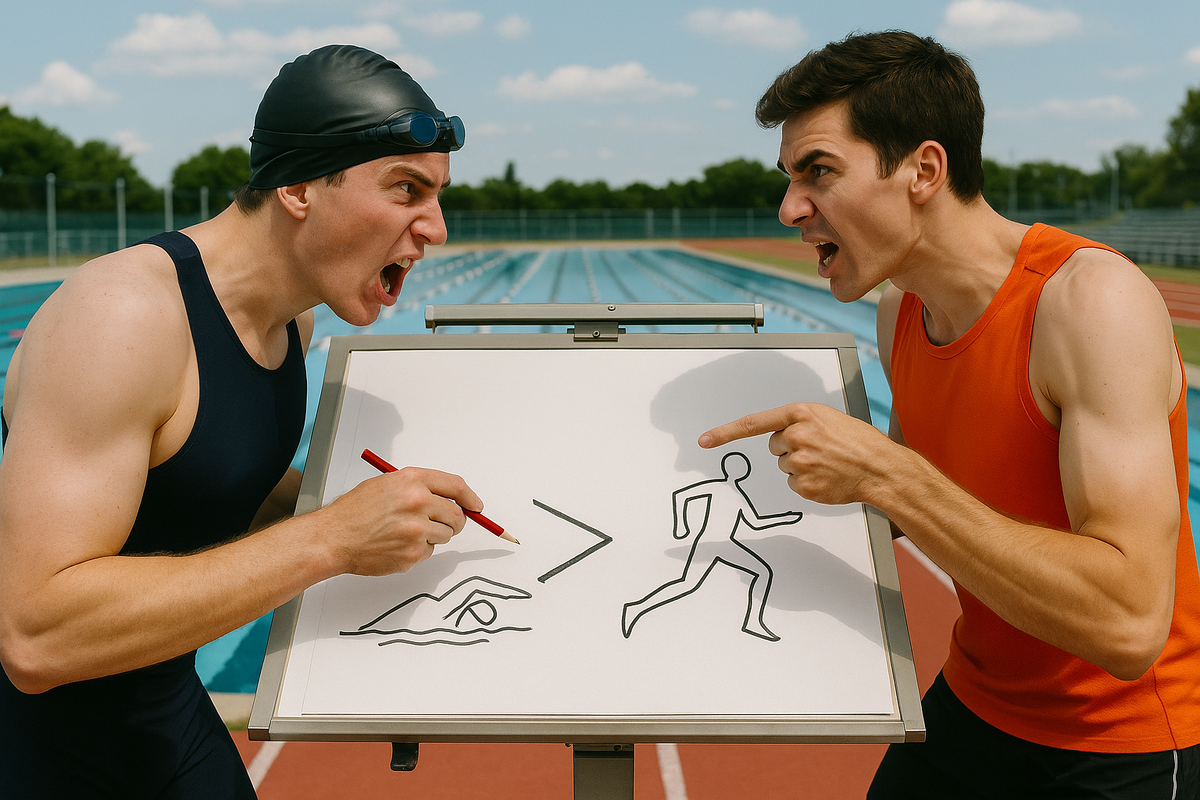 бег или плавание?