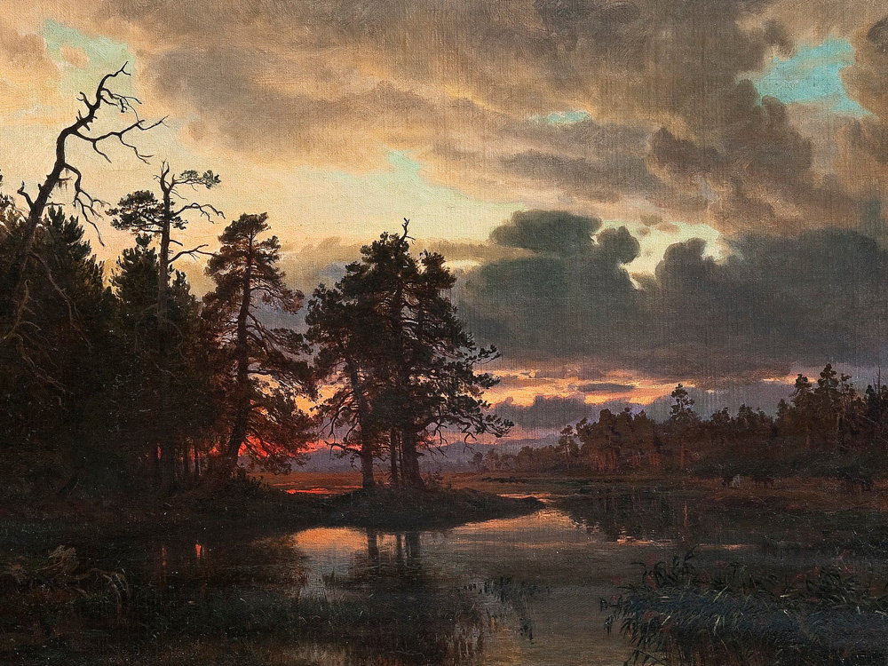 Картина Я. Мунстеръелма «Закат». Артикул: 173134