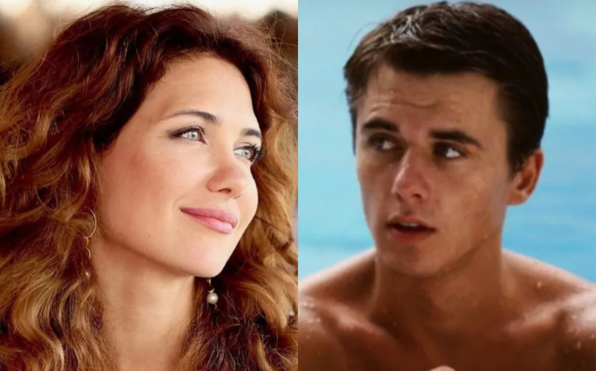 на фото Екатерина Климова с сыном