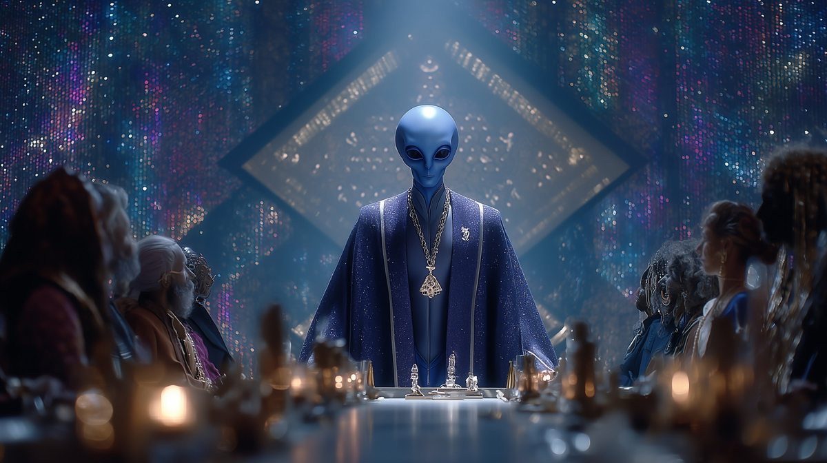 Старейшина Уановар обращается к своим гостям.