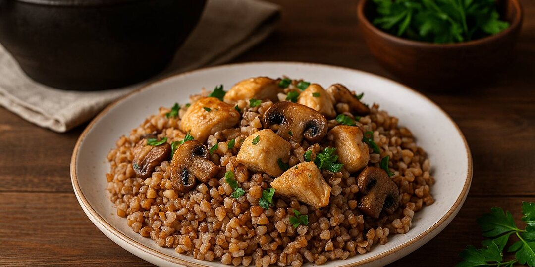 Гречка, КУРИЦА и грибы: ПРОСТОЕ сочетание, которое РАБОТАЕТ безотказно