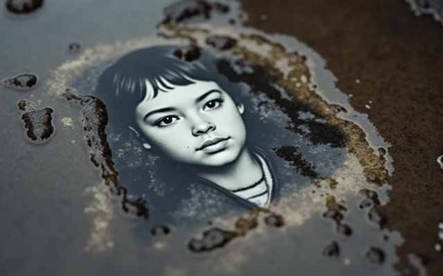 8. Фотография в луже