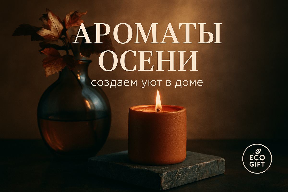    Создайте уют осенью с ароматами, которые вернут гармонию в ваш дом. Узнайте, как ароматы корицы, апельсина и кедра улучшают атмосферу и здоровье. Побалуйте себя с рецептами аромакомпозиций от EcoGift. Откройте для себя уют - присоединяйтесь! Марина Погодина