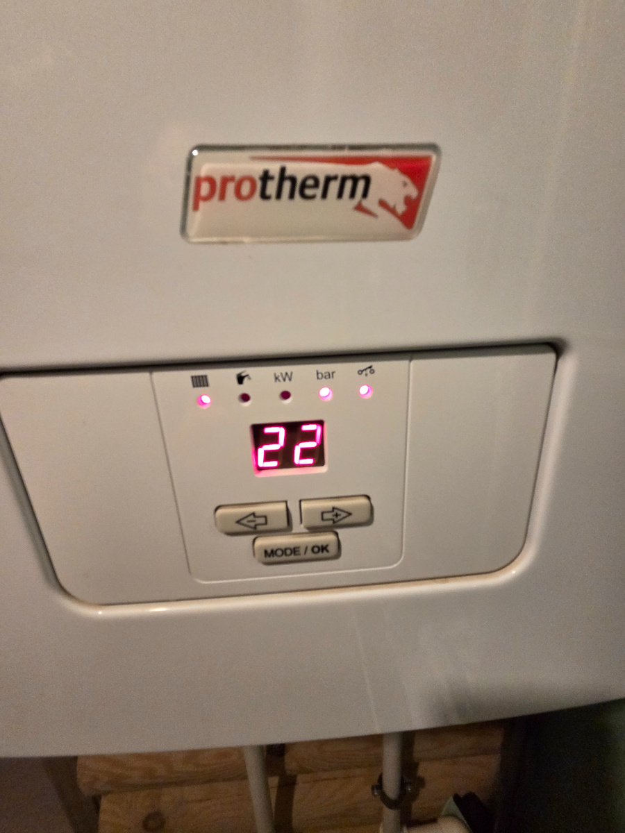 Ошибка f22 протерм скат