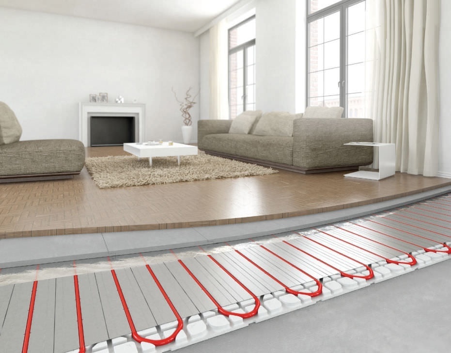 Теплый пол в разрезе