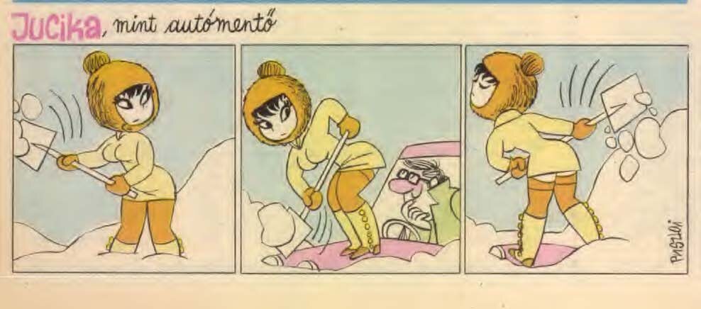 Водитель заглядывает под юбку? Юцика закроет ему обзор снегом!