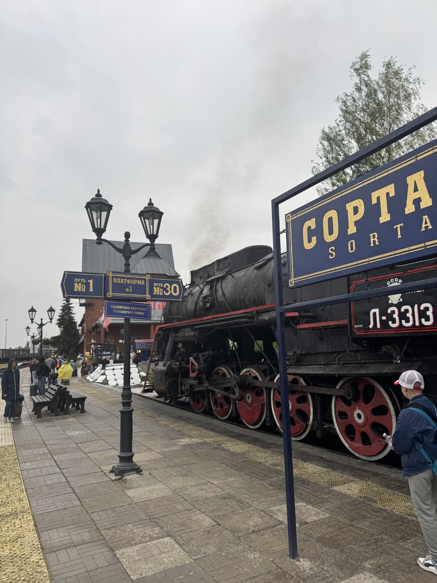 Ретро-поезд в Карелии