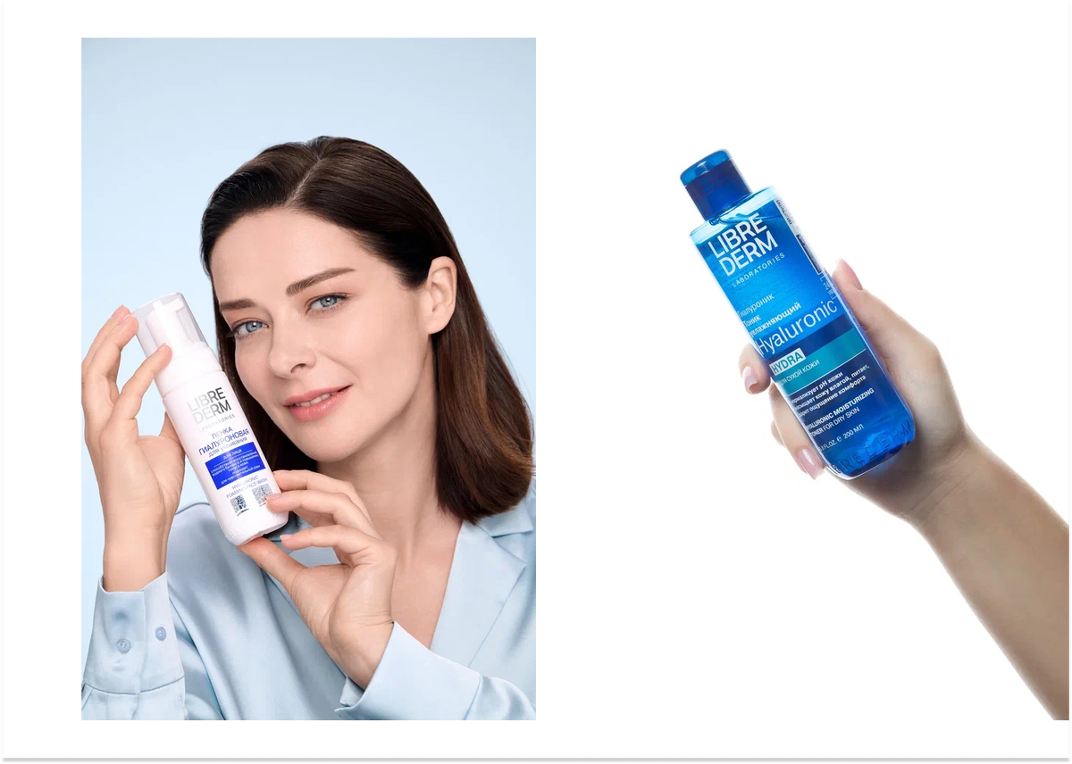 Пенка и тоник Librederm Hyaluronic могут подойти для чувствительной и склонной к раздражению коже. В тандеме делают лицо более сияющим и здоровым и защищают от воздействия окружающей среды