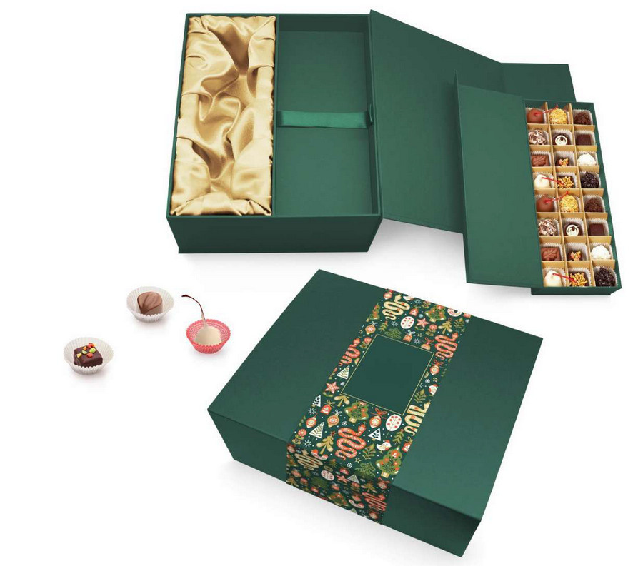 Конфеты ручной работы в дизайнерских коробках на Новый год 2026