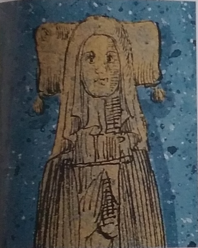 Екатерина Суинфорд, Герцогиня Ланкастерская и Аквитанская. Рисунок, сделанный с её гробницыhttps://en.wikipedia.org/wiki/Katherine_Swynford  