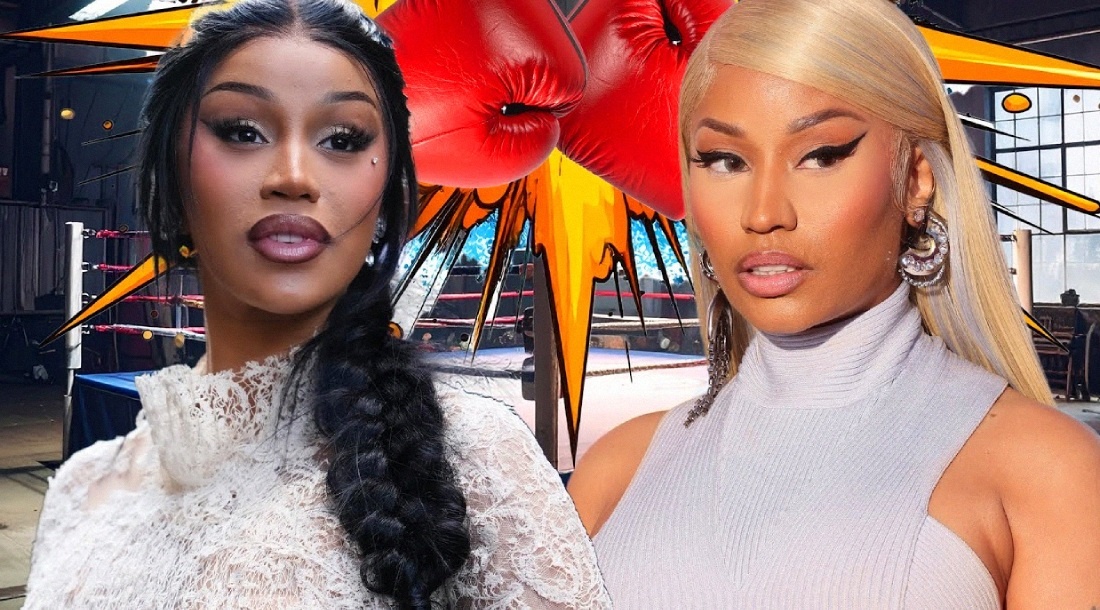     Карди Би и Ники Минаж / Скриншот из видео «Cardi B and Nicki Minaj's Vicious Social Media War EXPLAINED»