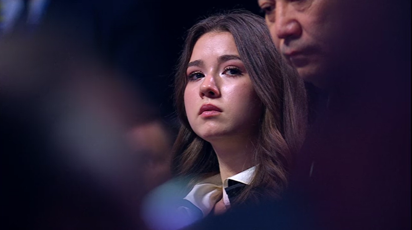    Камила Валиева на церемонии открытия «Игр будущего» в Казани. Фото: пресс-служба Кремля