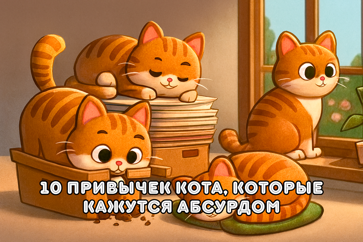 Кот в тазике, кот на клавиатуре, кот на шкафу — и всё это в одной комнате. 10 странных привычек, которые наконец можно понять