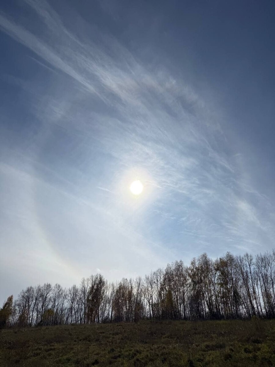    Солнечное гало в Барнауле. Источник: "Толк"