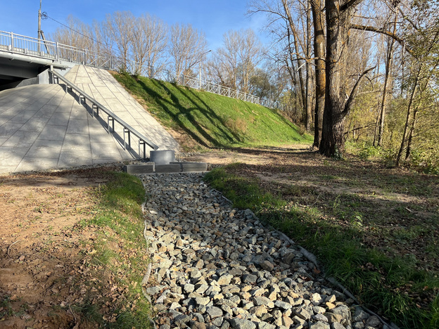    В Вятскополянском районе отремонтировали мост через реку Люга