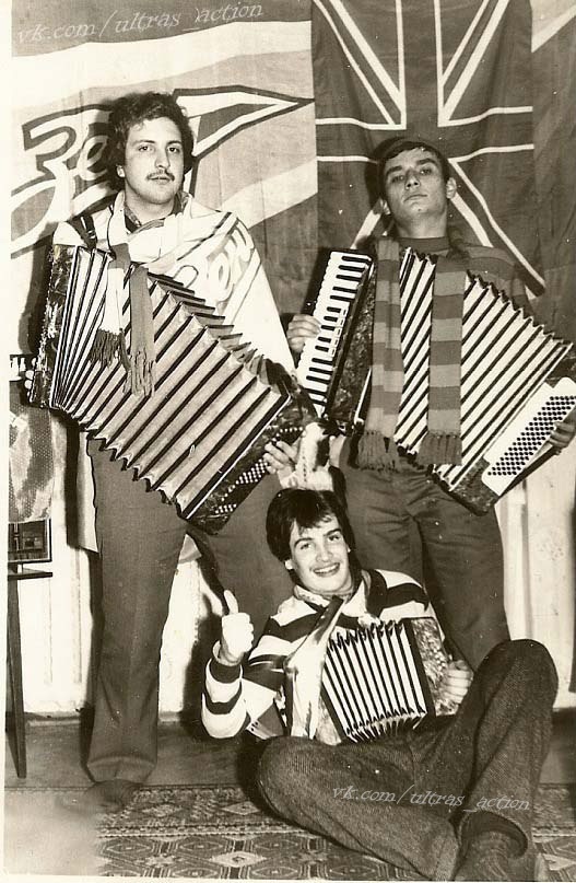 Трио "баянистов": Константин Васильев (Кастет), Дмитрий Жвания и Вадим Смолин