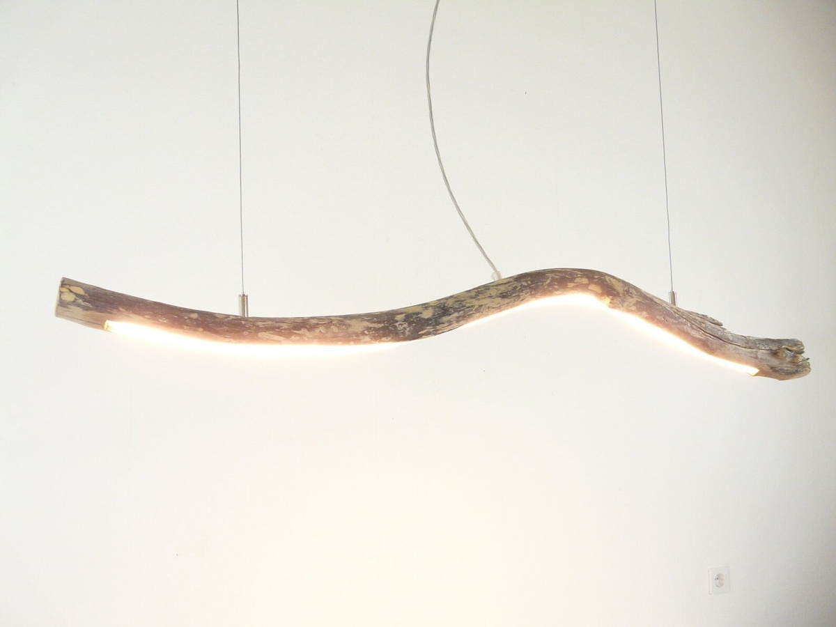 Подвесной светильник из коряги 