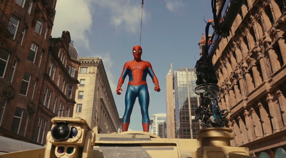     Кадр со съемок фильма «Человек-паук: Совершенно новый день» (2026) / Фото: YouTube/sonypictures