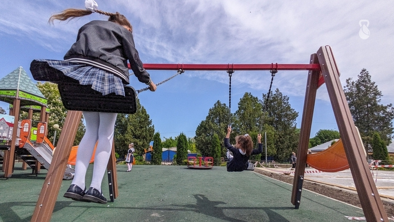    На территории сада обустроили игровой комплекс Фото: ИА «Победа26»