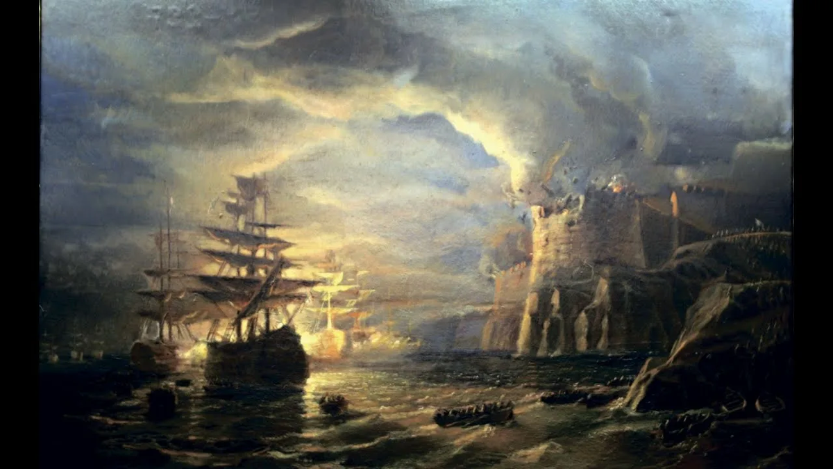 В. Бибиков. Штурм крепости Корфу. Из открытых источников.