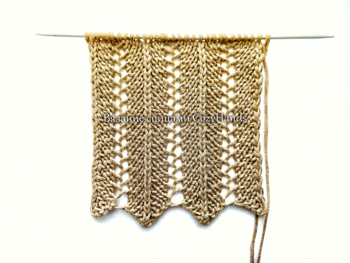 Узор для вязания джемпера, топа, сарафана, палантина