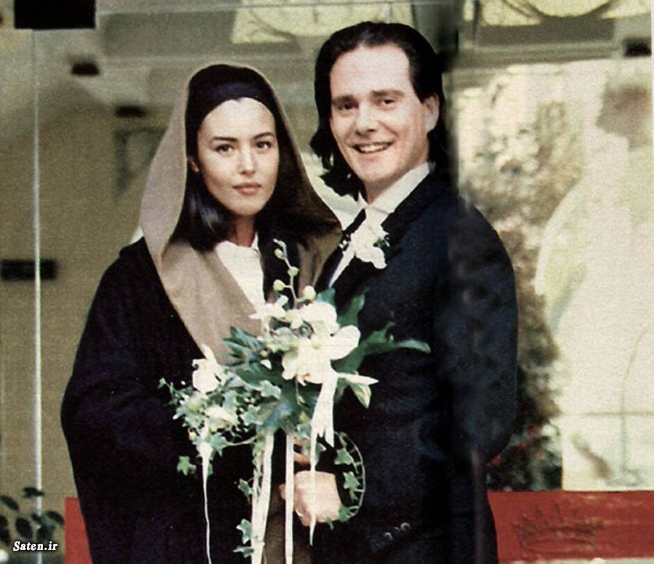 Моника Беллуччи и Клаудио Карлос Бассо в день свадьбы в 1990 году