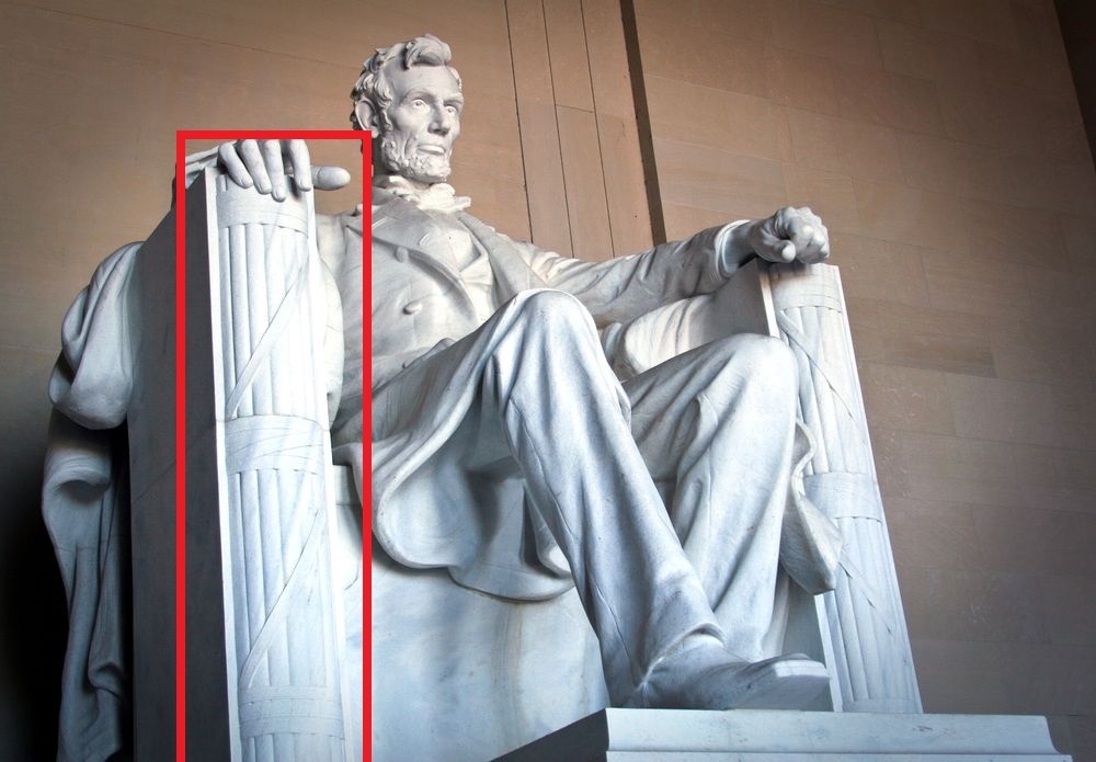 Фасции на памятнике Линкольну