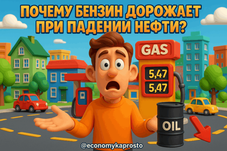    Почему бензин дорожает при падении нефти? admin