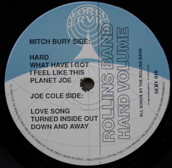 Пятак пластинки "Hard Volume". Фото с сайта Discogs.