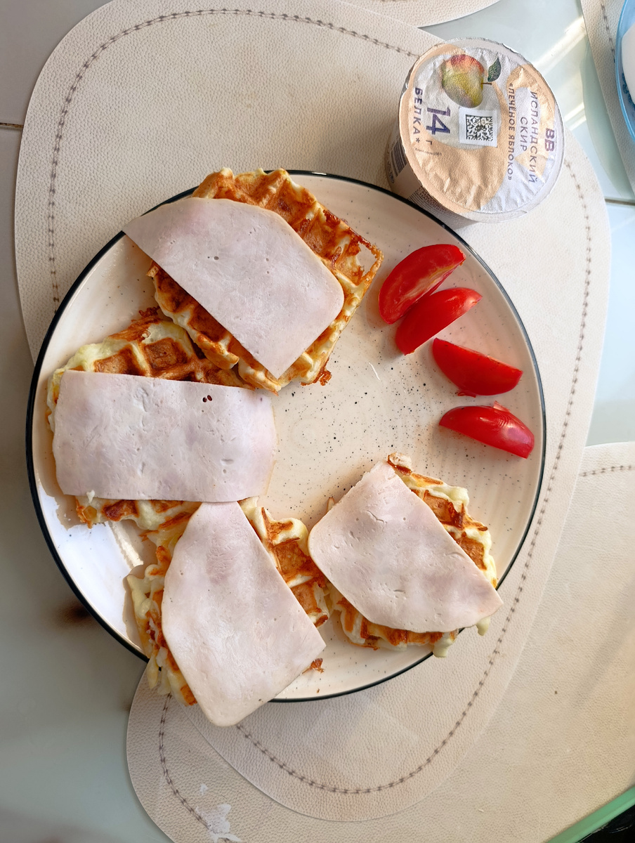 Кабачковые вафли с моцареллой. Новая любовь