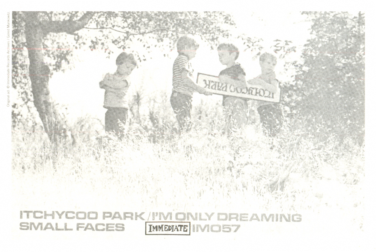 Открытки группы The Small Faces периода сингла «Itchycoo Park» и «I'm Only Dreaming» 1967 года.