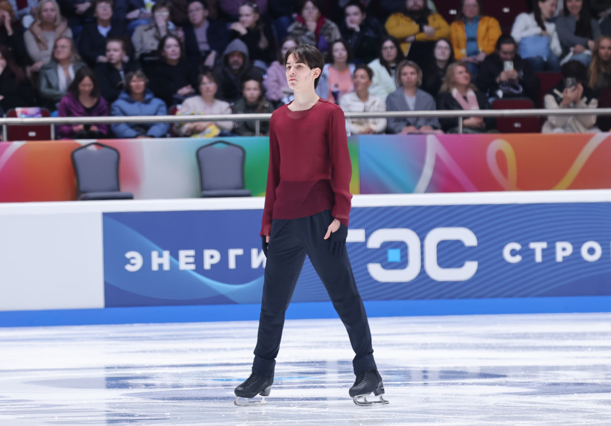 Николай Угожаев в короткой программе, фото - Дмитрий Челяпин / МатчТВ
