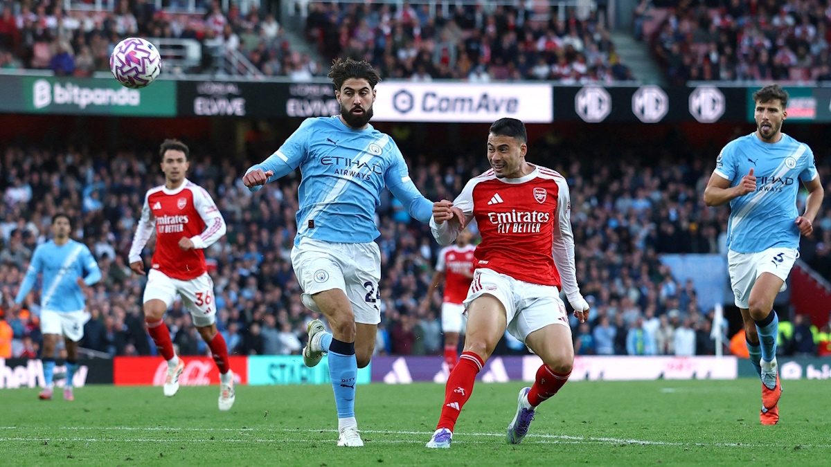    "Арсенал" и "Манчестер Сити" сыграли вничью в матче 5 тура чемпионата АПЛ. Фото: REUTERS