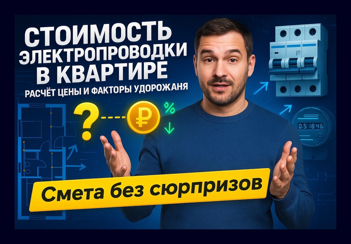 сколько стоит проводка в квартире - в этой статье