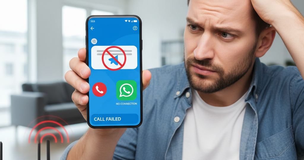 Звоню через Telegram и Whats'app как обычно. Что нужно сделать для возвращения работы сервисов