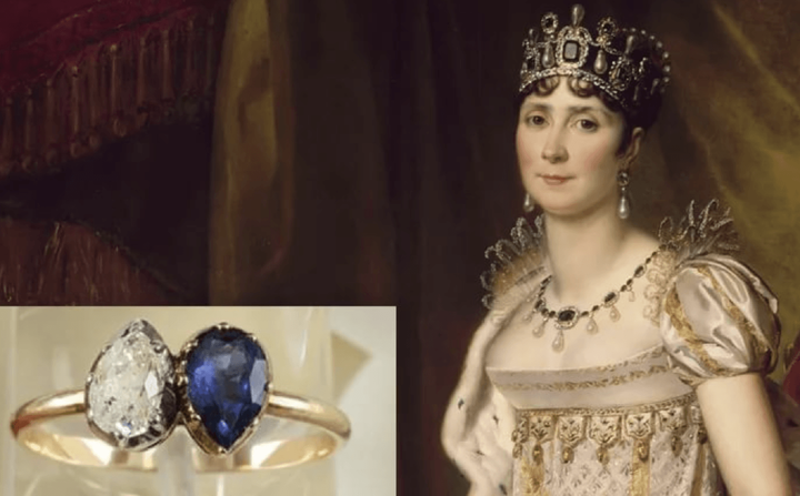 Обручальное колечко с сапфирами