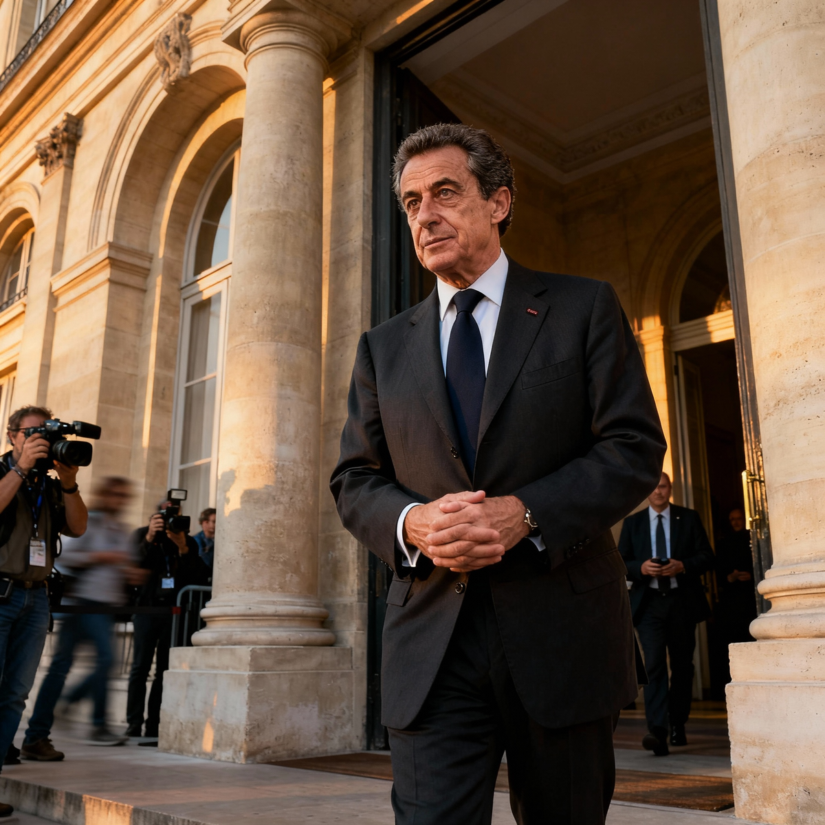 Николя Саркози покидает здание суда
