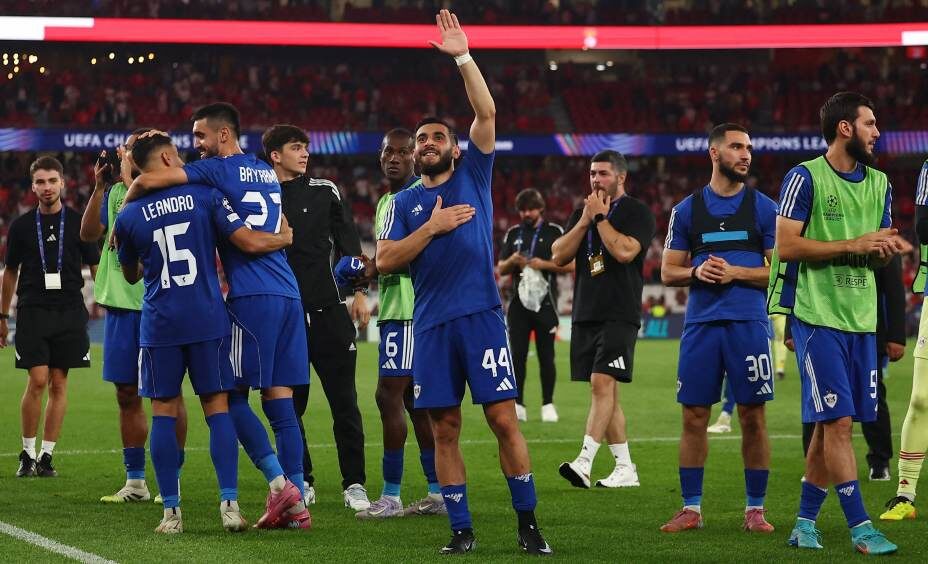    «Карабах» празднует первую победу в ЛЧ. Фото: Reuters