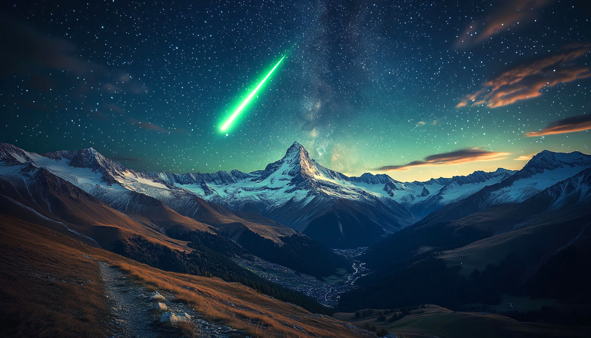 Что-то необычное видели местные жители в небе над горами.