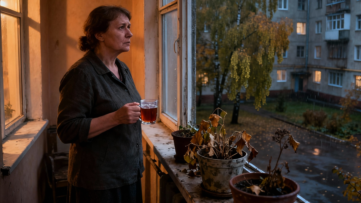 Я стояла на балконе 