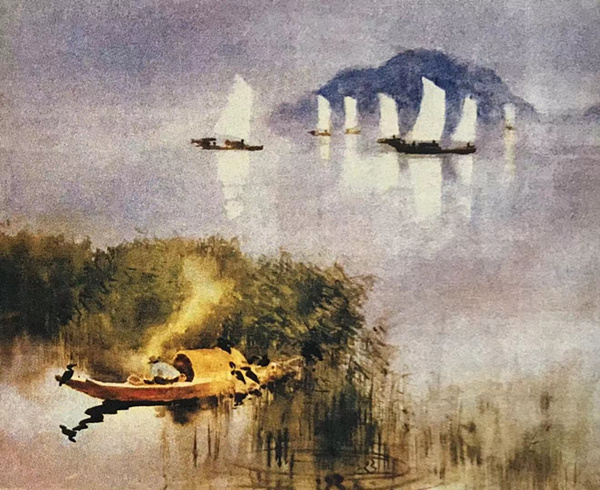 Кухонный дым акварелью [Фото любезно предоставлено избранным произведениям акварельной живописи Гу Юаня ]